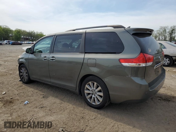 2011 Toyota Sienna XLE AAS with VIN 5TDYK3DC7BS027036, listed as a Copart auction lot 54092325 with 126,909 mi miles and Salvage Title. Bid and sale history available at carsss.com. Image 2.