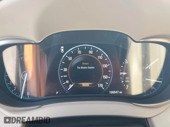 2016 Buick LaCrosse Leather with VIN 1G4GB5G33GF171379, listed as a Copart auction lot 61214555 with 108,947 mi miles and Salvage title. Bid and sale history available at DreamBid. Image 9.