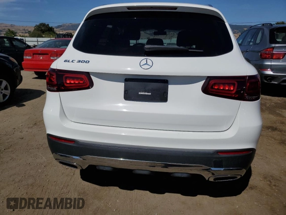 2020 Mercedes-Benz GLC 300 with VIN W1N0G8DB6LF765634, listed as a Copart auction lot 58969615 with 79,498 mi miles and Salvage title. Bid and sale history available at DreamBid. Image 6.