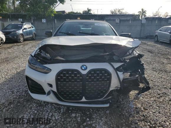 2024 BMW 4 Series M440i with VIN WBA53AT01RCN16715, listed as a Copart auction lot 75427644 with 6,597 mi miles and Salvage Title. Bid and sale history available at carsss.com. Image 5.