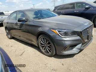 2018 Genesis G80 Sport with VIN KMHGN4JB0JU248004, listed as a Copart auction lot 56655095 with 153,653 mi miles and Clean title. Bid and sale history available at DreamBid. Image 4.