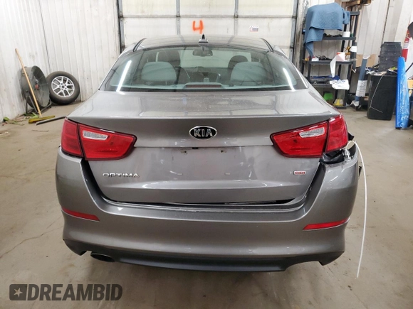 2015 Kia Optima LX with VIN 5XXGM4A78FG414351, listed as a Copart auction lot 52863865 with 104,518 mi miles and Salvage Title. Bid and sale history available at carsss.com. Image 6.