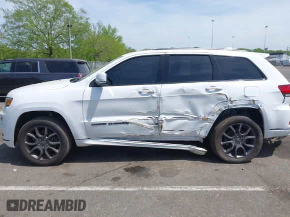 2021 Jeep Grand Cherokee Overland with VIN 1C4RJFCG6MC592296, listed as a IAAI auction lot 42170899 with 56,553 mi miles and . Bid and sale history available at DreamBid. Image 6.