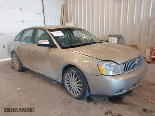 2005 Mercury Montego Premier with VIN 1MEHM421X5G607752, listed as a IAAI auction lot 41446946 with 167,544 mi miles. Bid and sale history available at carsss.com. Image 1.