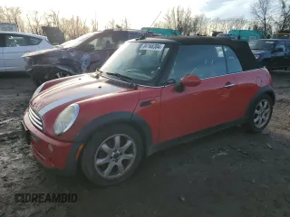 2008 MINI Convertible with VIN WMWRF33518TF68461, listed as a Copart auction lot 84168304 with 153,964 mi miles and Salvage Title. Bid and sale history available at DreamBid. Image 1.