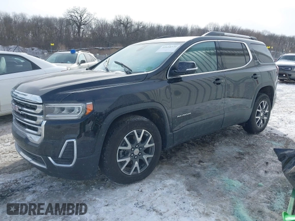 2021 GMC Acadia SLE with VIN 1GKKNRLS0MZ125176, listed as a IAAI auction lot 41610339 with Not Provided miles. Bid and sale history available at carsss.com. Image 2.