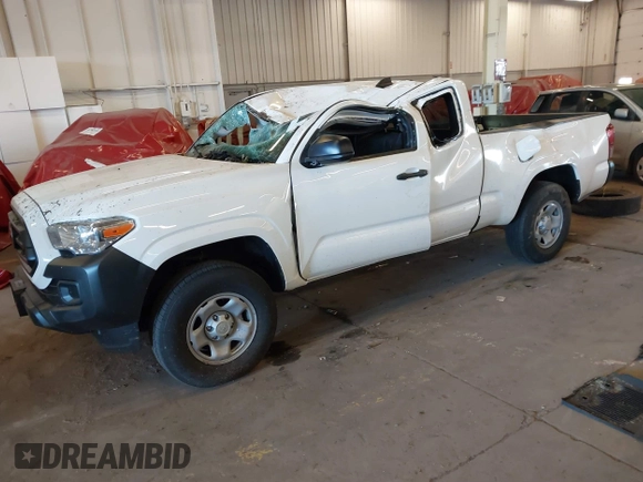 2022 Toyota Tacoma SR with VIN 3TYSX5EN5NT011641, listed as a IAAI auction lot 41690101 with 17,491 mi miles and . Bid and sale history available at DreamBid. Image 2.