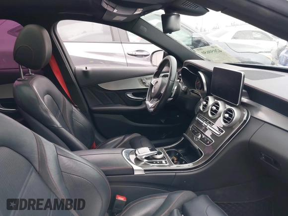 2018 Mercedes-Benz C 43 AMG with VIN 55SWF6EB5JU235937, listed as a IAAI auction lot 42050650 with 67,876 mi miles and . Bid and sale history available at carsss.com. Image 5.