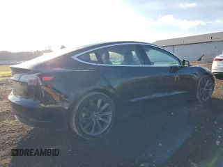 2018 Tesla Model 3 Long Range Battery with VIN 5YJ3E1EBXJF093045, listed as a Copart auction lot 50006565 with 78,982 mi miles and Salvage Title. Bid and sale history available at DreamBid. Image 3.