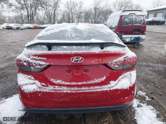 2016 Hyundai Elantra SE with VIN KMHDH4AE1GU491365, listed as a IAAI auction lot 40909071 with 86,000 mi miles. Bid and sale history available at carsss.com. Image 16.