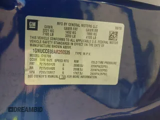 2010 Chevrolet Tahoe LTZ z VIN 1GNUCCE08AR266535, wystawiony jako IAAI lot #41154068 z przebiegiem 212 010 mil mil oraz . Historia ofert i sprzedaży dostępna na DreamBid. Obrazek 9.