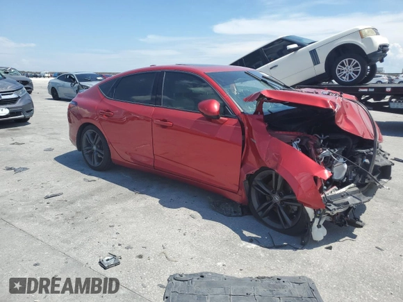2023 Acura Integra Technology with VIN 19UDE4H66PA009939, listed as a Copart auction lot 69227314 with Not provided miles and Salvage title. Bid and sale history available at DreamBid. Image 4.