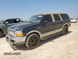 2000 Ford Excursion Limited с VIN 1FMNU42S1YED19451, выставлен на аукционе Copart как лот 65388445 с пробегом 292 612 миль миль и Чистый • Clean title. История ставок и продаж доступна на DreamBid. Изображение 1.