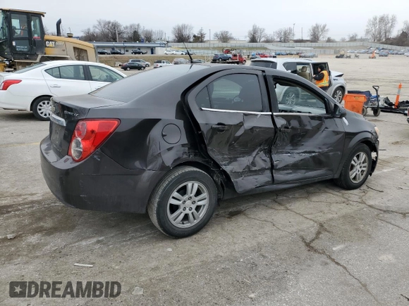 2014 Chevrolet Sonic LT with VIN 1G1JC5SH2E4242891, listed as a Copart auction lot 44350635 with 160,640 mi miles and Salvage Title. Bid and sale history available at DreamBid. Image 3.