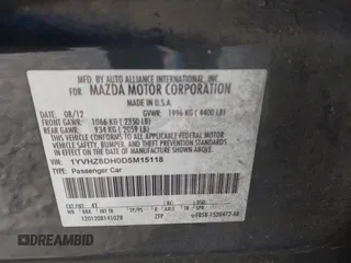 2013 Mazda 6 i Touring с VIN 1YVHZ8DH0D5M15118, выставлен на аукционе IAAI как лот 41285082 с пробегом 246 803 миль миль и . История ставок и продаж доступна на DreamBid. Изображение 9.