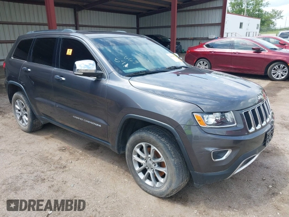 2014 Jeep Grand Cherokee Limited z VIN 1C4RJFBG5EC431229, wystawiony jako IAAI lot #42436481 z przebiegiem 102 442 mil mil oraz . Historia ofert i sprzedaży dostępna na DreamBid. Obrazek 1.
