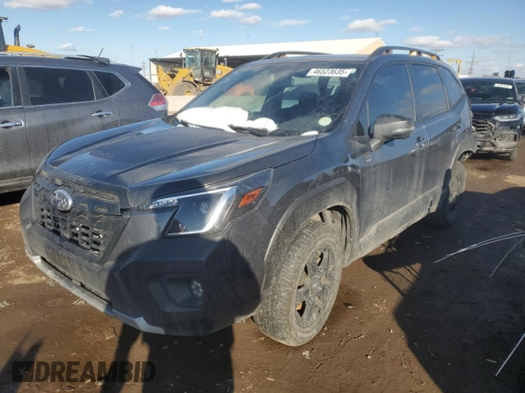 2022 Subaru Forester Wilderness with VIN JF2SKALC0NH488682, listed as a Copart auction lot 46523635 with 25,861 mi miles and Salvage Title. Bid and sale history available at carsss.com. Image 1.