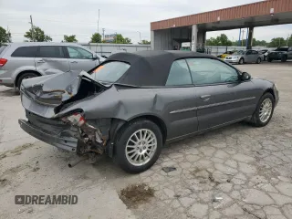 2005 Chrysler Sebring with VIN 1C3EL45X15N656183, listed as a Copart auction lot 58348475 with Not provided miles and Salvage title. Bid and sale history available at DreamBid. Image 3.