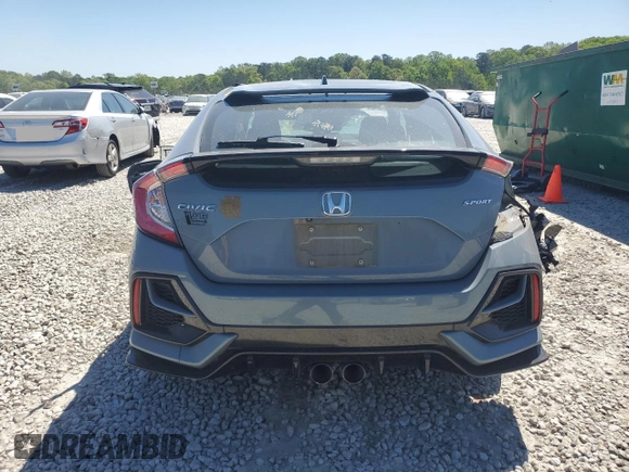 2021 Honda Civic Sport with VIN SHHFK7H49MU209490, listed as a Copart auction lot 53316845 with 65,774 mi miles and Non Repairable. Bid and sale history available at DreamBid. Image 6.