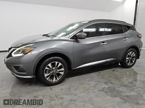 2018 Nissan Murano SV z VIN 5N1AZ2MG7JN159725, wystawiony jako Copart lot #54891085 z przebiegiem 115 680 mil mil oraz Czysty tytuł • Clean title. Historia ofert i sprzedaży dostępna na DreamBid. Obrazek 1.