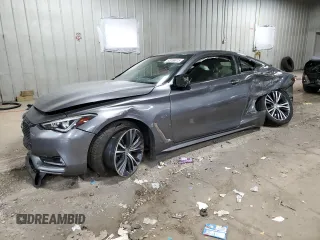 2018 Infiniti Q60 Luxe with VIN JN1EV7EL3JM390897, listed as a Copart auction lot 53268915 with 53,005 mi miles and Non repairable. Bid and sale history available at DreamBid. Image 1.