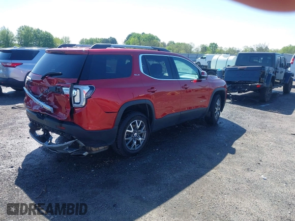 2021 GMC Acadia SLE with VIN 1GKKNKLS5MZ224129, listed as a IAAI auction lot 41894440 with 99,606 mi miles and . Bid and sale history available at DreamBid. Image 4.