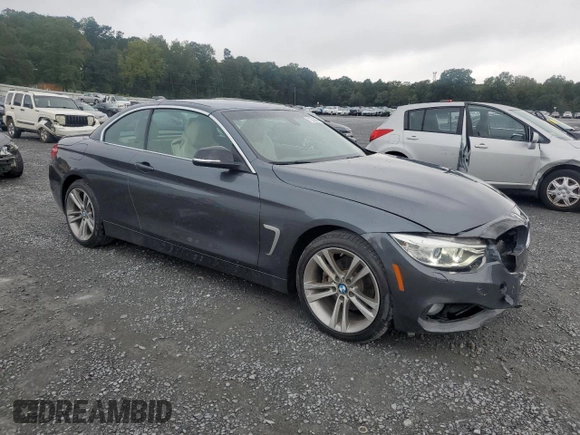 2014 BMW 4 Series 428i xDrive with VIN WBA3T1C58EPS98164, listed as a Copart auction lot 71273804 with 53,836 mi miles and Salvage Title. Bid and sale history available at carsss.com. Image 4.