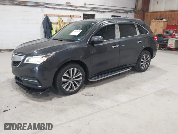 2016 Acura MDX w/Tech with VIN 5FRYD4H40GB017297, listed as a IAAI auction lot 41899975 with 95,757 mi miles. Bid and sale history available at carsss.com. Image 20.