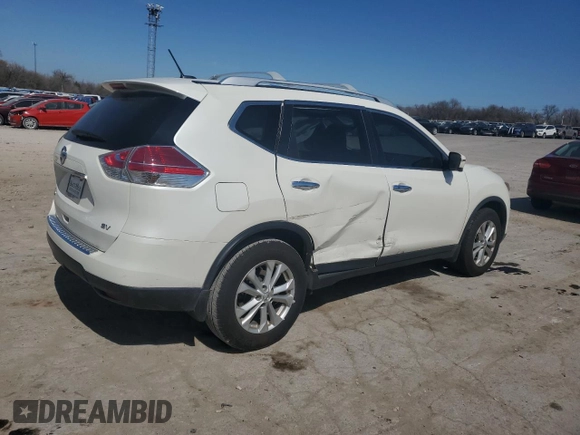 2016 Nissan Rogue SV with VIN JN8AT2MT6GW026190, listed as a Copart auction lot 49178885 with 121,076 mi miles and Salvage Title. Bid and sale history available at carsss.com. Image 3.