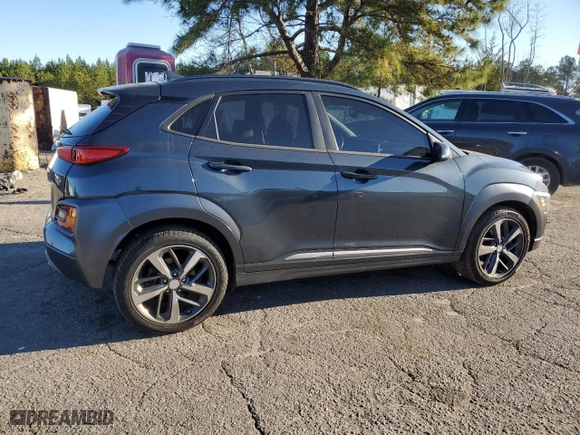 2019 Hyundai Kona Ultimate with VIN KM8K53A5XKU262024, listed as a Copart auction lot 49242315 with 112,409 mi miles and Salvage Title. Bid and sale history available at carsss.com. Image 3.