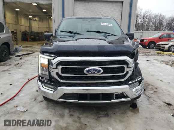 2022 Ford F-150 XL with VIN 1FTEW1EPXNKD65345, listed as a Copart auction lot 43412035 with 56,312 mi miles and Salvage Title. Bid and sale history available at carsss.com. Image 5.