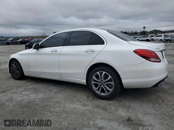2018 Mercedes-Benz C with VIN WDDWF4JB1JR401947, listed as a Copart auction lot 48956665 with 93,467 mi miles and Salvage Title. Bid and sale history available at carsss.com. Image 2.