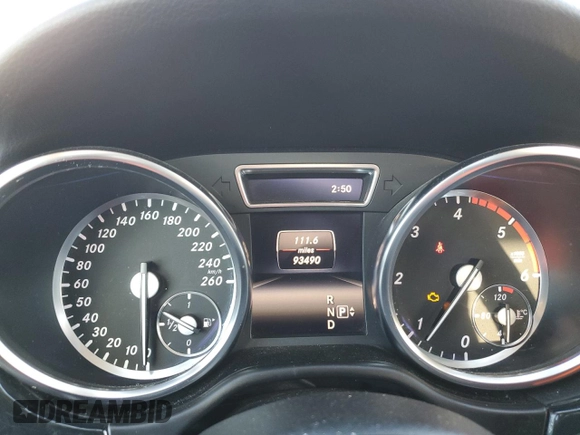 2014 Mercedes-Benz M 350 with VIN 4JGDA2EB4EA296805, listed as a Copart auction lot 47339945 with 150,457 mi miles and Salvage Title. Bid and sale history available at DreamBid. Image 9.