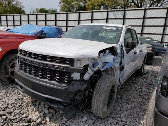 2019 Chevrolet Silverado 1500 Work Truck with VIN 1GCRYAEH6KZ276556, listed as a Copart auction lot 53028855 with 56,036 mi miles and Salvage Title. Bid and sale history available at carsss.com. Image 1.