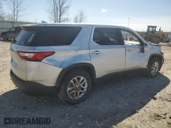 2018 Chevrolet Traverse LS with VIN 1GNEVFKW7JJ118139, listed as a Copart auction lot 51770795 with 122,953 mi miles and Non Repairable. Bid and sale history available at carsss.com. Image 3.