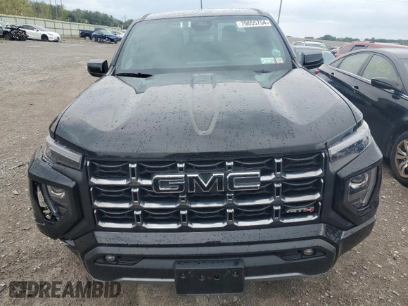 2023 GMC Canyon 4WD AT4 with VIN 1GTP6DEK8P1138775, listed as a Copart auction lot 70655754 with 0 mi miles and Salvage Title. Bid and sale history available at carsss.com. Image 5.