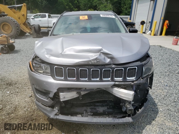 2018 Jeep Compass Sport с VIN 3C4NJCAB3JT226722, выставлен на аукционе Copart как лот 59609515 с пробегом 115 494 миль миль и Списание • Salvage title. История ставок и продаж доступна на DreamBid. Изображение 5.