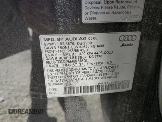 2008 Audi Q7 3.6L with VIN WA1AY74L08D068226, listed as a Copart auction lot 42127045 with 175,139 mi miles and Clean Title. Bid and sale history available at carsss.com. Image 13.