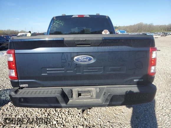 2023 Ford F-150 XL with VIN 1FTEW1CP9PKD57520, listed as a Copart auction lot 50247595 with 39,477 mi miles and Salvage Title. Bid and sale history available at carsss.com. Image 6.