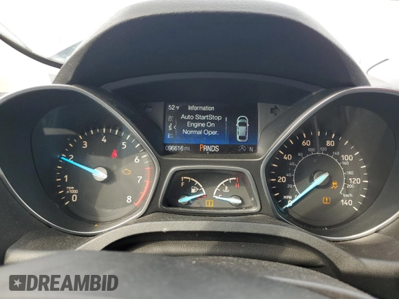 2017 Ford Escape Titanium with VIN 1FMCU0JD5HUA12471, listed as a Copart auction lot 53928975 with 96,616 mi miles and Clean Title. Bid and sale history available at carsss.com. Image 9.