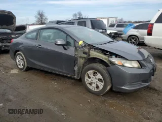2013 Honda Civic Cpe LX with VIN 2HGFG3B5XDH521472, listed as a Copart auction lot 43970675 with 113,410 mi miles and Salvage Title. Bid and sale history available at carsss.com. Image 4.