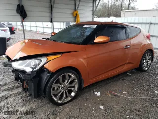 2015 Hyundai Veloster RE:FLEX with VIN KMHTC6AD5FU222524, listed as a Copart auction lot 44728055 with 119,197 mi miles and Salvage Title. Bid and sale history available at carsss.com. Image 1.