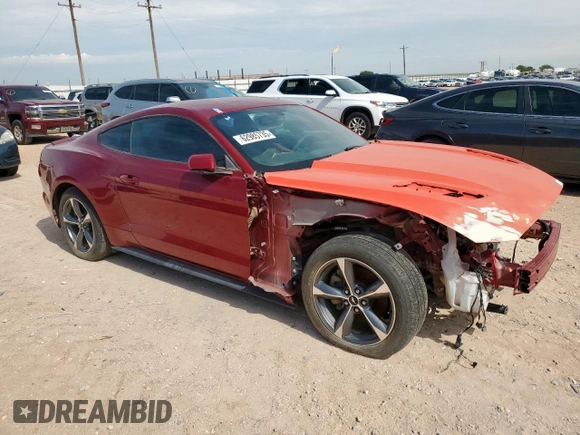 2015 Ford Mustang V6 with VIN 1FA6P8AM7F5329835, listed as a Copart auction lot 62985735 with Not provided miles and Salvage title. Bid and sale history available at DreamBid. Image 4.