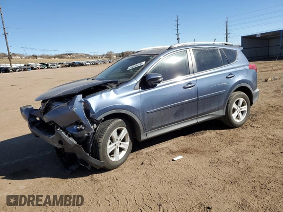 2013 Toyota RAV4 XLE with VIN 2T3RFREV9DW083721, listed as a Copart auction lot 47029435 with 82,263 mi miles and Salvage Title. Bid and sale history available at carsss.com. Image 1.
