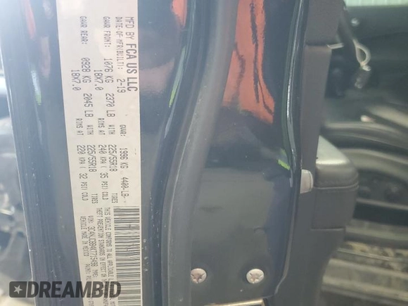 2019 Jeep Compass Altitude with VIN 3C4NJCBB4KT715498, listed as a Copart auction lot 60856305 with 55,307 mi miles and Salvage title. Bid and sale history available at DreamBid. Image 13.