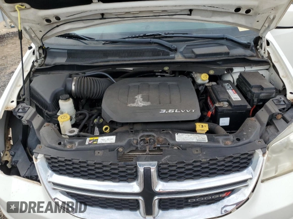 2013 Dodge Grand Caravan SXT with VIN 2C4RDGCG2DR553757, listed as a Copart auction lot 53756245 with 122,275 mi miles and Non Repairable. Bid and sale history available at DreamBid. Image 12.