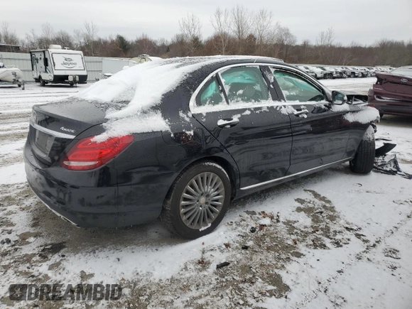 2015 Mercedes-Benz C 300 Luxury with VIN 55SWF4KB1FU025609, listed as a Copart auction lot 86114844 with 81,580 mi miles and Clean Title. Bid and sale history available at carsss.com. Image 3.