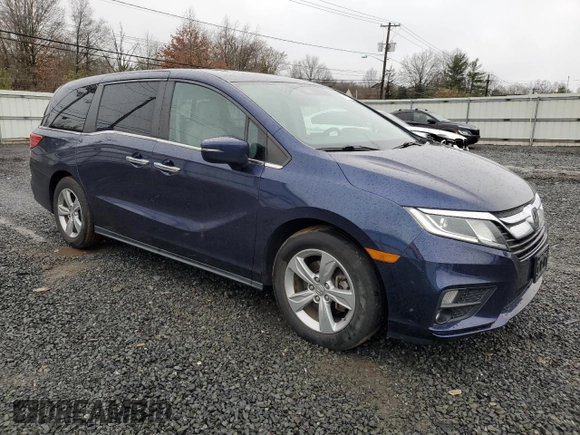 2019 Honda Odyssey EX-L with VIN 5FNRL6H78KB053679, listed as a Copart auction lot 85165274 with 45,371 mi miles and Salvage Title. Bid and sale history available at DreamBid. Image 4.