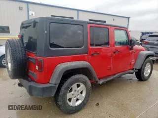 2012 Jeep Wrangler Unlimited Sport with VIN 1C4BJWDG9CL152362, listed as a Copart auction lot 55319935 with 84,641 mi miles and Salvage title. Bid and sale history available at DreamBid. Image 3.
