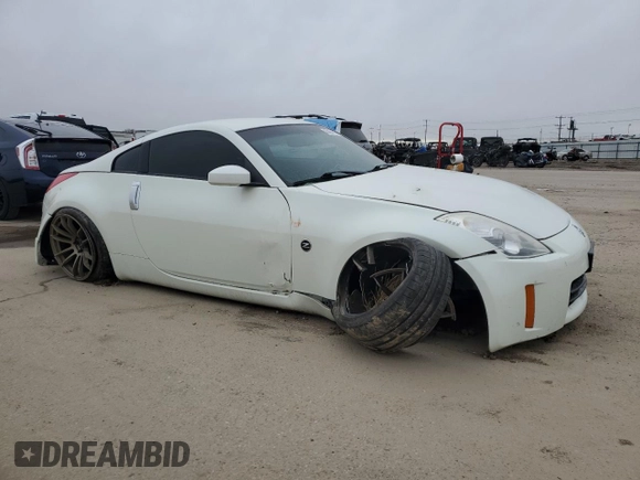 2008 Nissan 350Z Enthusiast with VIN JN1BZ34E88M752591, listed as a Copart auction lot 43454145 with 109,662 mi miles and Salvage Title. Bid and sale history available at carsss.com. Image 4.